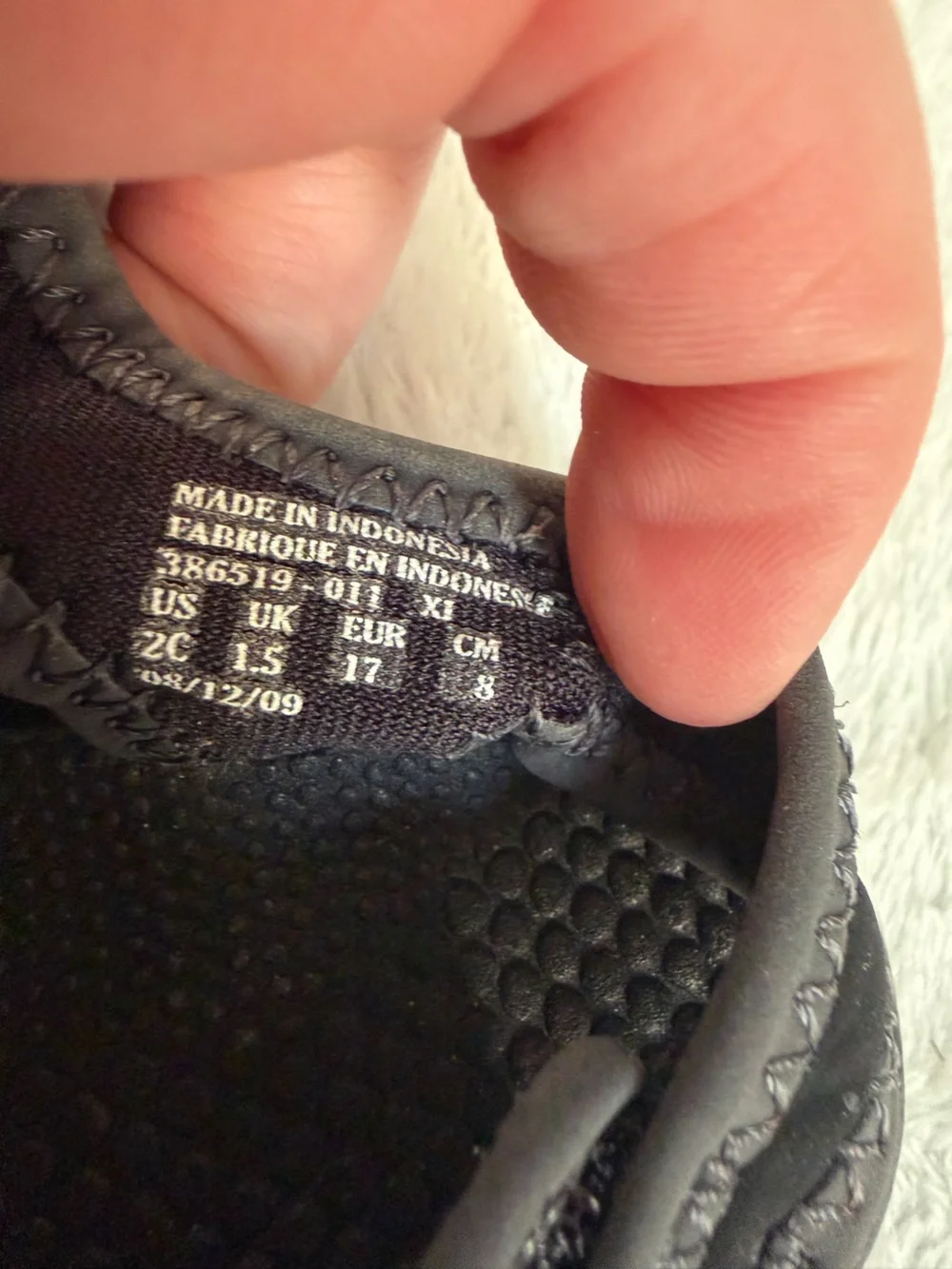 Nike Sunray Protect Toddler Sandals Black Hook Loop Water Shoes Size 5C EU 21